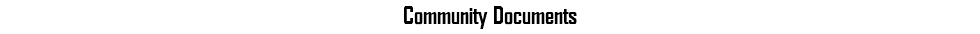 Community Documents